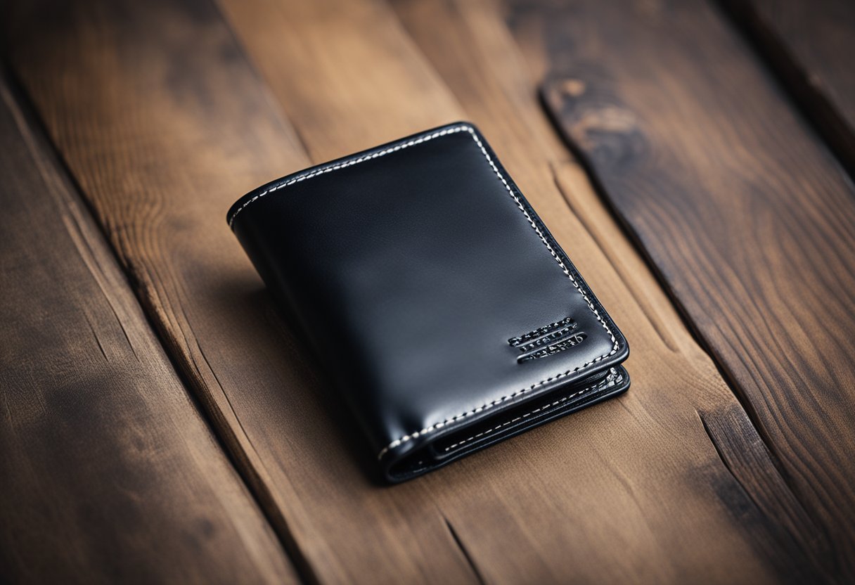 A leather men's wallet with various color variations, each representing a different meaning