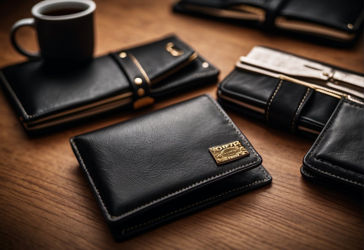 A table showcasing 10 stylish wallets for fashion-conscious men, highlighting their material and quality