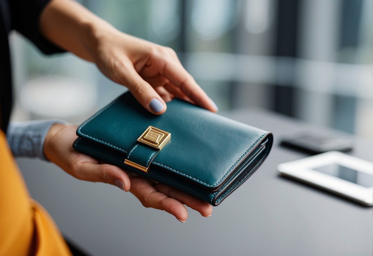 A stylish woman's wallet brands ranking list with vibrant colors and modern designs displayed on a clean, minimalist background