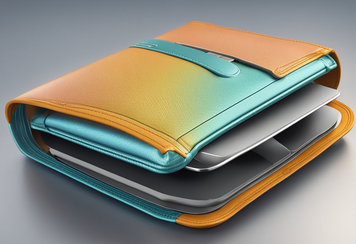 A futuristic wallet made of innovative materials and designs