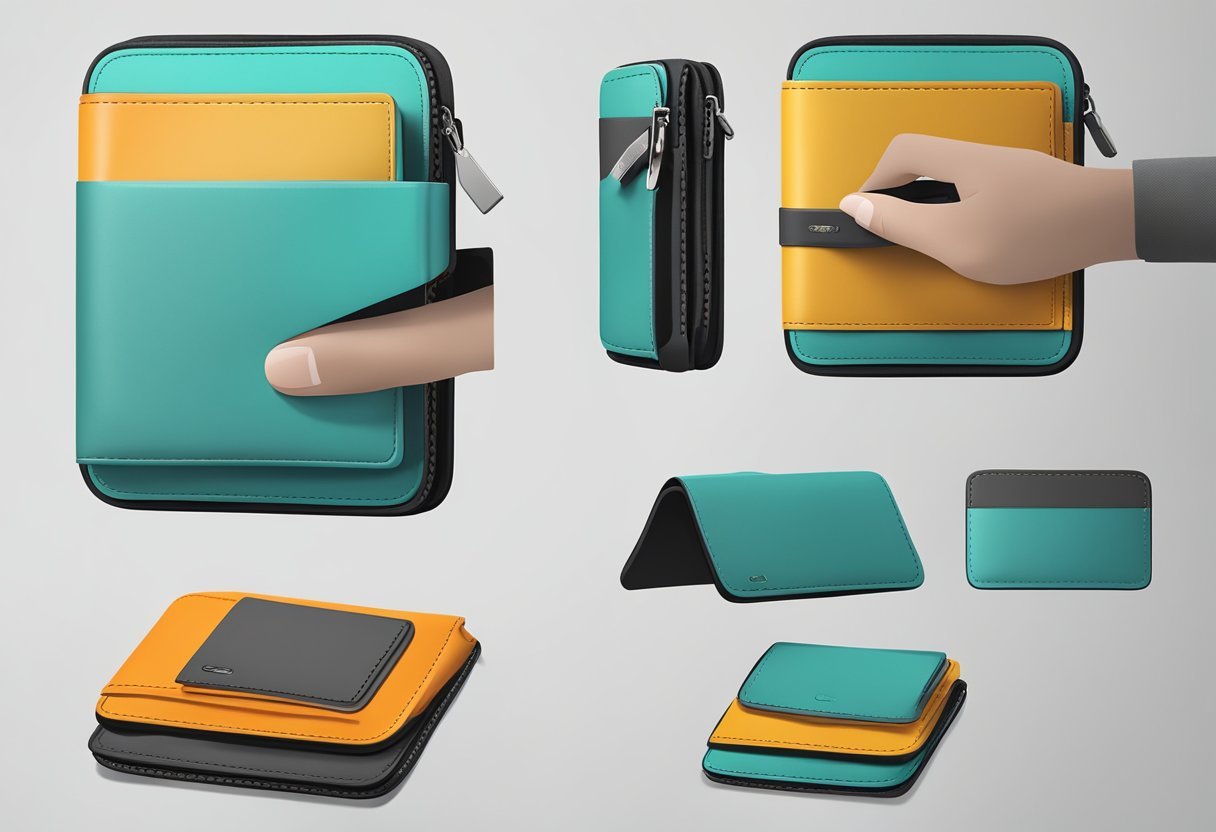 A compact, modern wallet for urban living, featuring innovative design and practical functionality