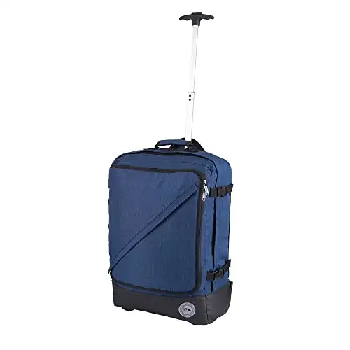 Cabin Max Greenwich 44 L 55x40x40 cm Hybrider Trolley Rucksack & Koffer Handgepäck, Handgepäck Trolley, Reisetasche mit Rollen, Atlantic Blue