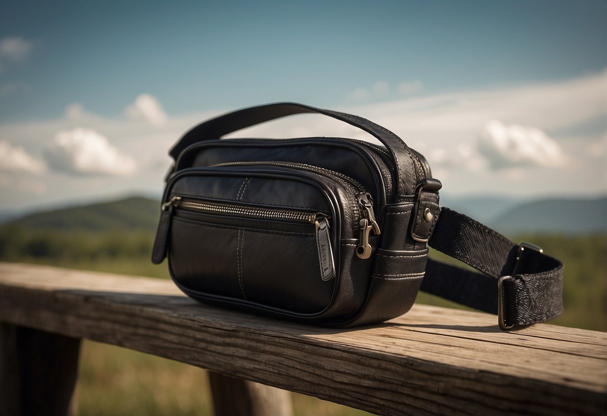 A stylish men's waist bag evolves through history, from its origins to modern designs