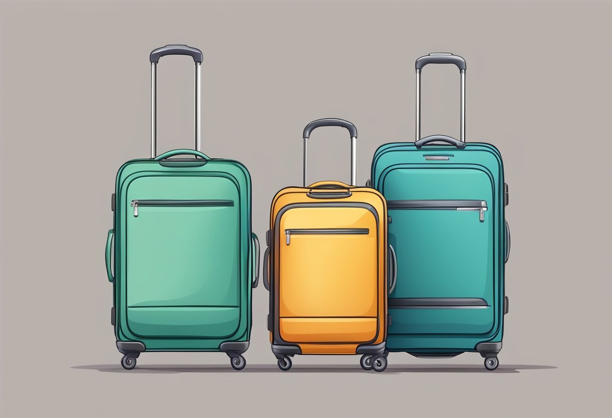 Sturdy suitcases with four wheels, ideal for long-haul flights. Comfortable travel with the right luggage