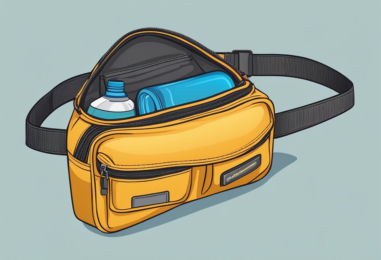 A waist bag with a bottle holder, featuring modern design and durable material