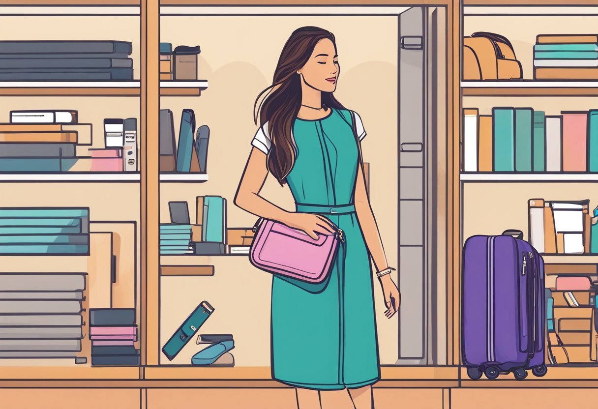 Eine Reisegeldbörse mit RFID-Schutz, entworfen für Frauen, mit praktischen Zusatzfunktionen für die Nutzung unterwegs.